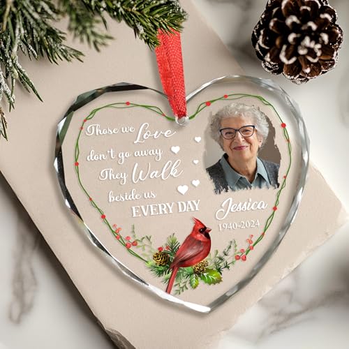Personalized Cardinal Christmas Ornament Red Bird Ornament Christmas Memorial Birthday for Family Friends