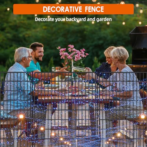 10 Panels No Dig Fence with Gate (11520 sq in)