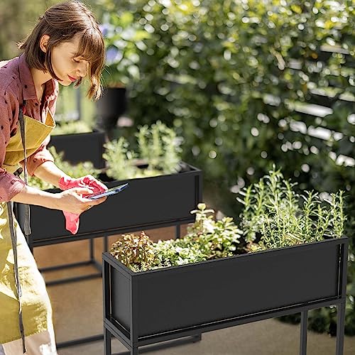 Cocoyard Elevated Metal Planter Boxes (2 Count)