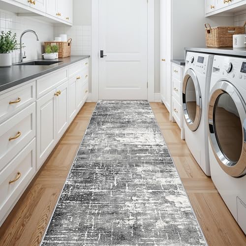 Abstract 14ft Long Runner Rug (34 Sq Ft)
