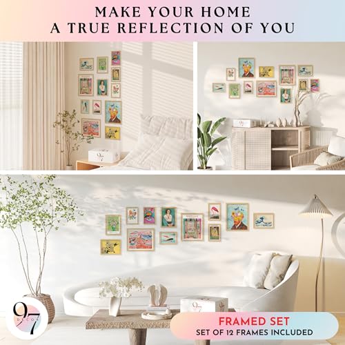 Eclectic FRAMED Wall Art (12 Count)
