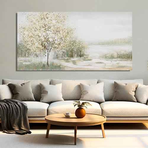 Canvas Wall Art Decor Large Green Wall Art for Living Room Natural Landscape Wall Art Decor Canvas Art Wall Decor Oversized Wall Art Prints for Room Bedroom Office Decor 29"X58"