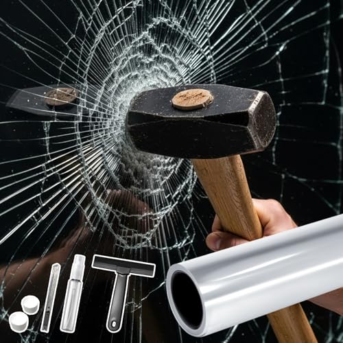 Security Safety Shatterproof Window Film 8 Mil Clear 17.4x78.7in