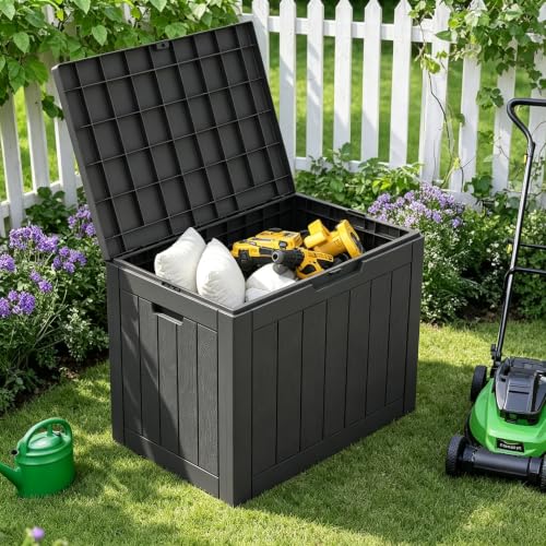 33 Gal Outdoor Storage Box Waterproof Lockable