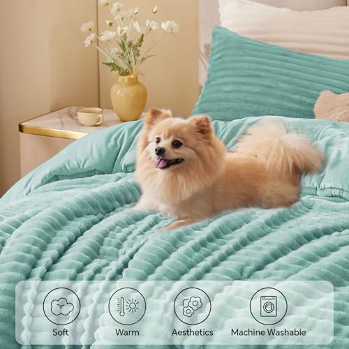 Fleece Queen Comforter Set