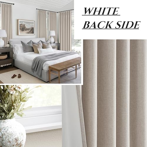 GreyFlax Black Out 54 Inches Long Boho Small Curtains 2 Panels Set (2 Count)