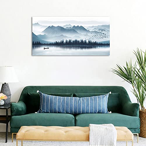 Indigo Canvas Wall Art