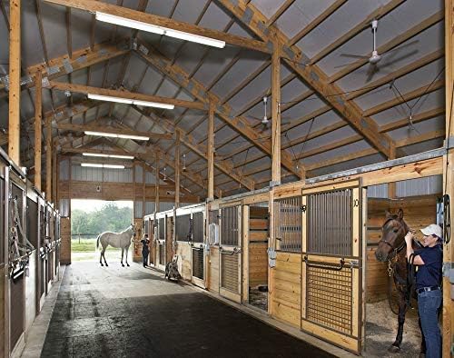 American Floor Mats - Heavy Duty Stall Tiles - Stable/Horse Flooring - Thick, Durable Rubber Solid Black 6 Border Tiles 3/4" Thick Expansion Set