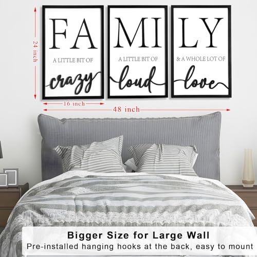 3D Wood Family Wall Decor (3 Count)