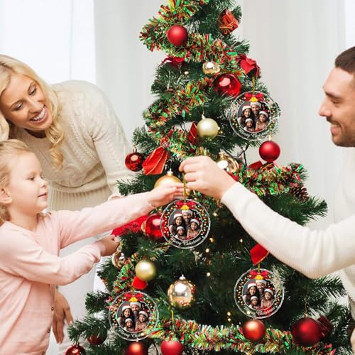 Personalized Photo Ornaments Christmas Tree Hanging Decor