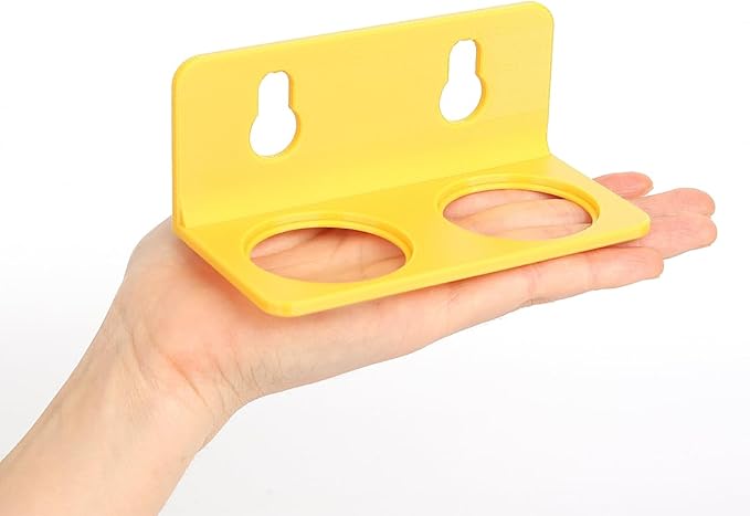 Crested Gecko Feeding Ledge with 10PCS Gecko Food Water Dish - Yellow