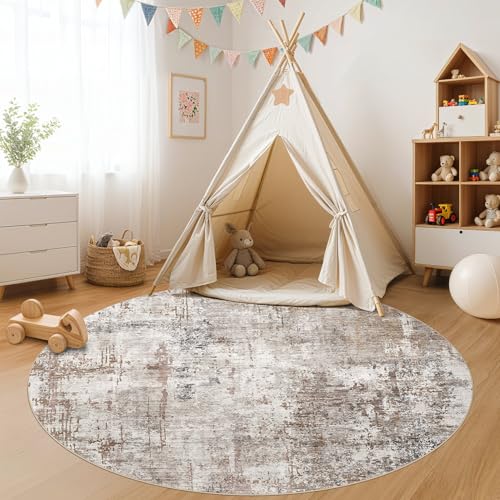 6ft Round Area Rug Living Room Rugs (24 Count)