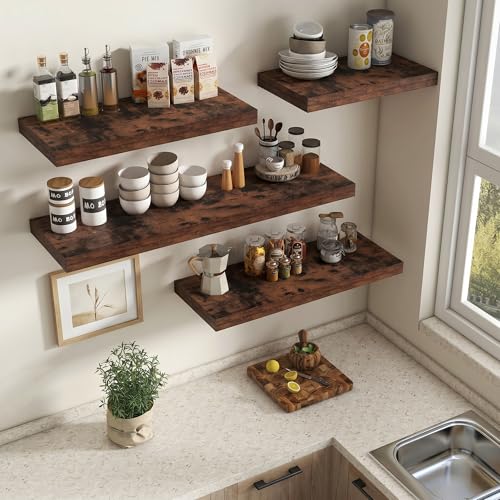 12 Deep Floating Shelves 30x12” Set of 2 (2 Count)