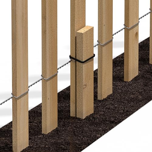 Cedar Wood Garden Picket Fence with Cedar Stake Installation System