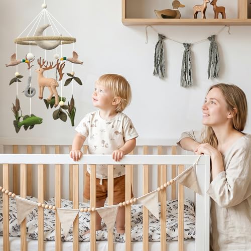 Hunting Baby Crib Mobile Deer Baby Mobile for Boys and Girls