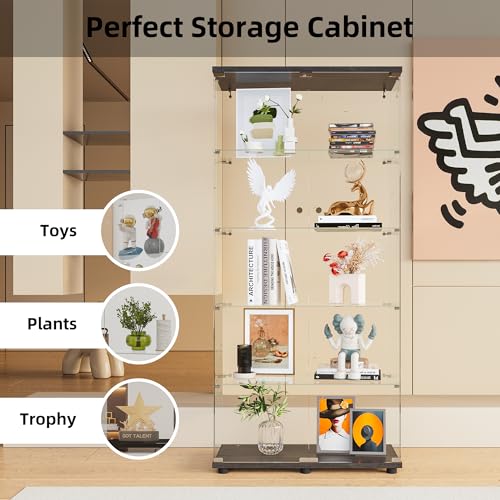 Black Glass Display Cabinet