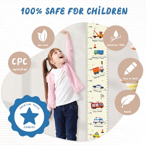 Personalized Name Children's Height Measurement Chart for Wall