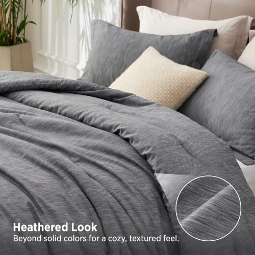 Dark Grey Cal King Comforter Set