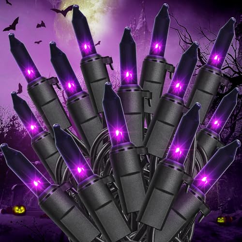 Purple Halloween Mini Lights (50 Count)