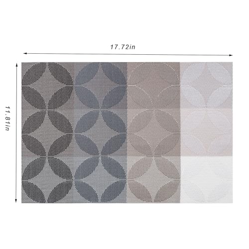 Placemats Set of 6 Washable Indoor (6 Count)
