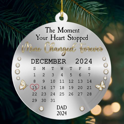 Custom Acrylic Ornament for Loss of Loved Ones