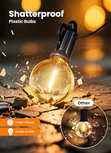 109FT 100 LED Outdoor String Lights