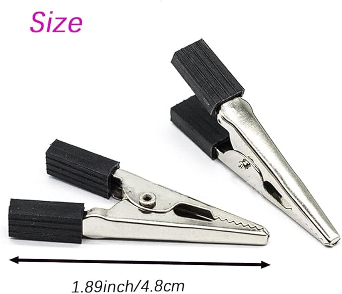 40 Pcs Bird Cage Safety Clips, Iron, Black, 1.89x0.7 Inch, Suitable for Parrots, Hamsters, Guinea Pigs, Rabbits, Lightweight, Anti-Escape