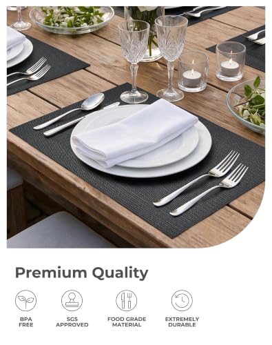 Black Frame Placemats Set of 4 (4 Count)