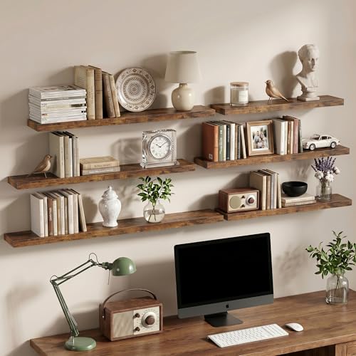 12 Inch Floating Shelves Wall Mounted for Display (2 Count)