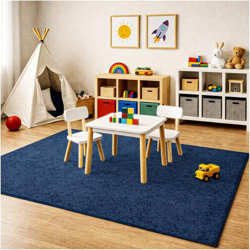 Soft & Colorful 12' Round Kids Classroom Area Rug