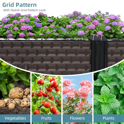 Large Planters for Outdoor Plants 14" Tall Planter Box