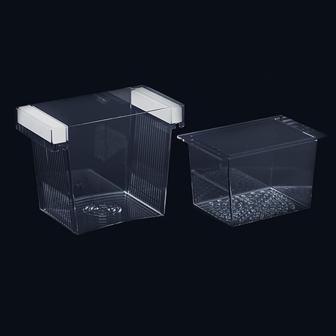 WEAVERBIRD Aquarium Fish Breeder Box, Acrylic Fish Isolation Breeding Box, Square Hatchery Box Hatching Incubator Box for Baby Fish Shrimp Clownfish Guppy