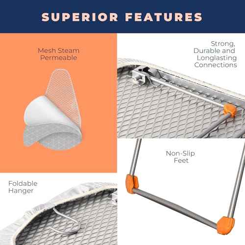 Tabletop Ironing Board with Folding Legs
