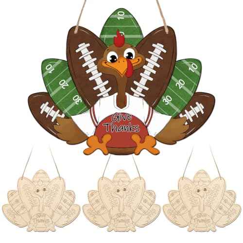 Paintable Thanksgiving Ornaments 3 Sets (3 Count)