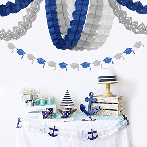 Navy Blue White (12 Count)