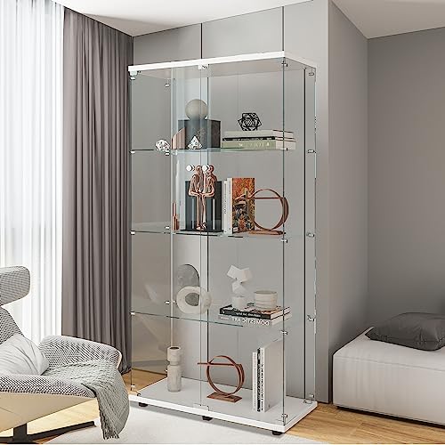 White Glass Display Cabinet