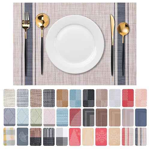 Placemats Set of 6 Washable Indoor (6 Count)