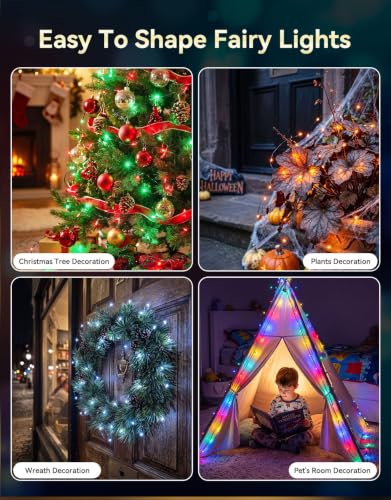 200 Led Christmas Fairy Lights Plug in