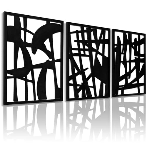 3D Wood Abstract Wall Art (3 Count)