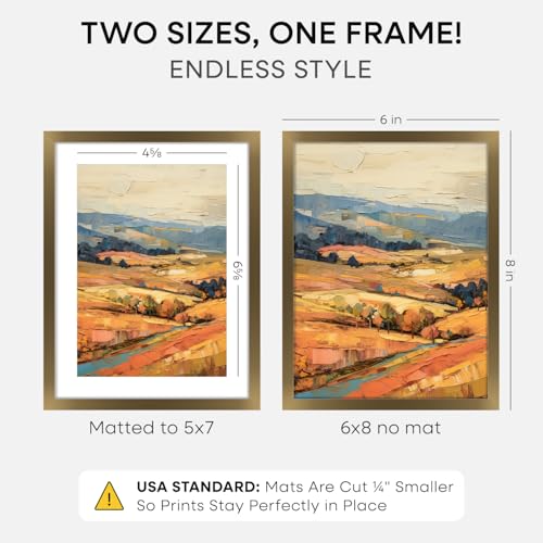6x8 Bronze Picture Frame (2 Count)