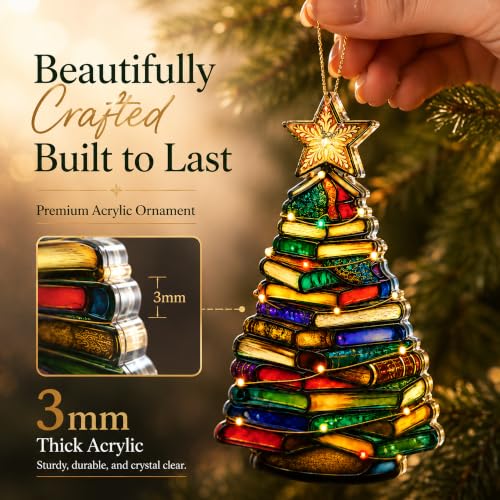 Book Christmas Ornament