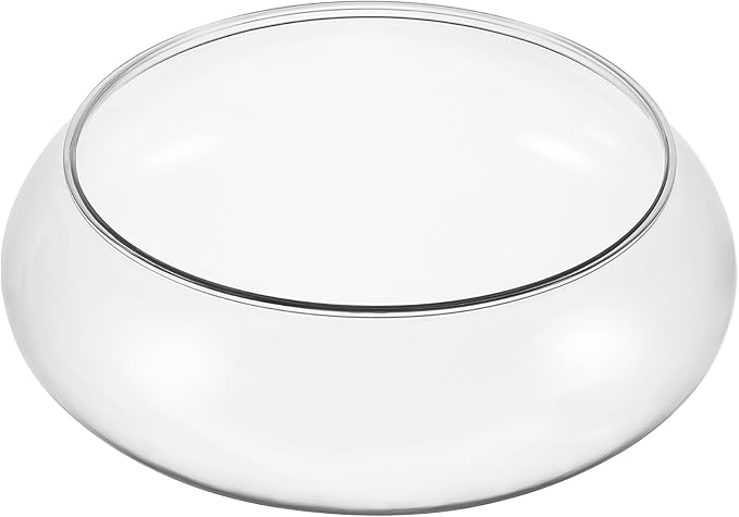 Large Clear Plastic Fish Bowl Round Terrarium Vase Goldfish Bowl Hydroponic Vase Water Lily Succulent Planter for Wedding Party Home Decor