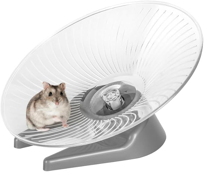 Hamster Flying Saucer Silent Running Exercise Wheel for Hamsters, Gerbils, Mice,Hedgehog and Other Small Pets Silent Running Wheel Hamster,Large