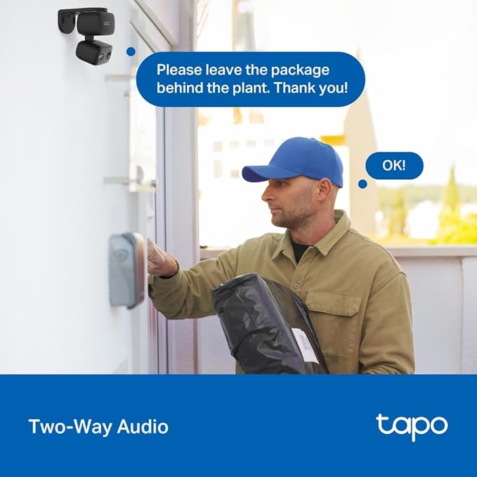 Tapo 2K 3MP Pan/Tilt Indoor/Outdoor Security Camera, Free Person/Baby Cry Detect & Motion Track, 360° Pan, Color Night Vision, SD/Cloud Storage, Works w/Alexa & Google Home, HybridCam 360, Black