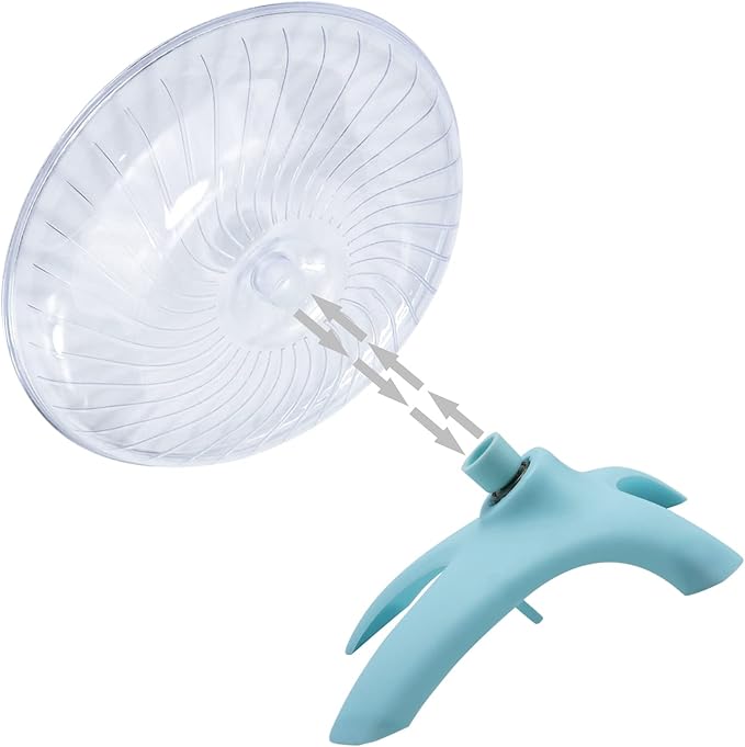 Litewoo Hamster Toys Wheel Exercise Flying Saucer,Silence Run Spinner, for Gerbil Rat Mouse Mice Hamster and Other Small Animal (Light Blue)