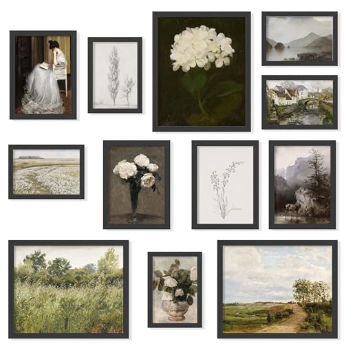 Vintage Framed Wall Art (12 Count)