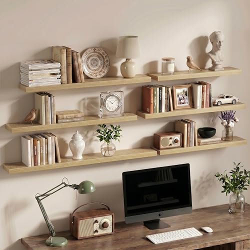 40 Inch Floating Shelves Wall Mounted for Display (2 Count)
