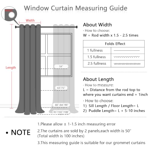 Beige Pom Pom Blackout Curtains for Girls Bedroom 63 Inch Long 100% Room Darkening Curtain for Kids Room 2 Panels Small Window Treatment Grommet 2 Layered Drapes Toddler 50W x 63L (2 Count)