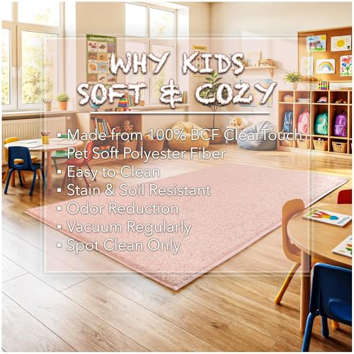 Soft & Colorful 3' Round Kids Classroom Area Rug