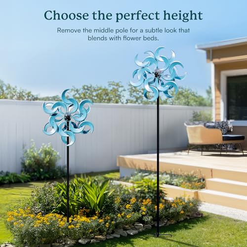 87" Wind Spinner Outdoor with Solar Light